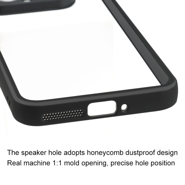 For Xiaomi 14 Frosted TPU + Transparent PC Phone Case(Black)
