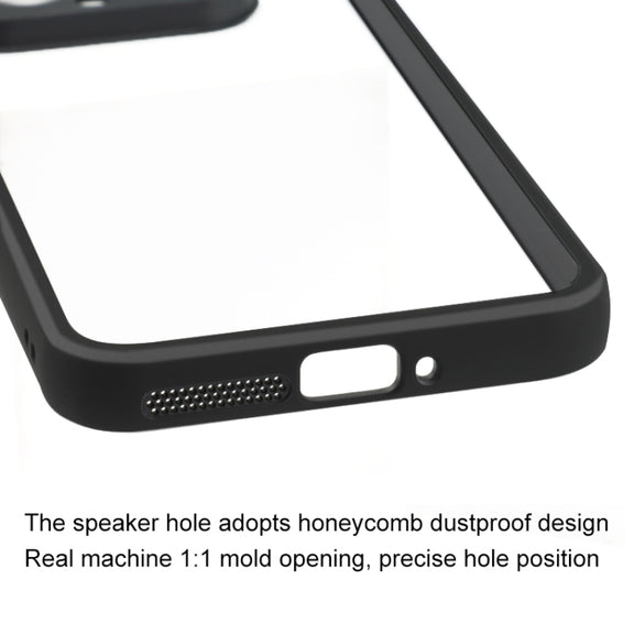For Xiaomi 14 Frosted TPU + Transparent PC Phone Case(Black)