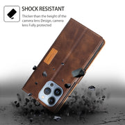For Honor Magic6 Pro Contrast Color Side Buckle Leather Phone Case(Dark Brown + Gold)