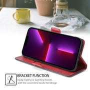 For Honor Magic6 Pro Contrast Color Side Buckle Leather Phone Case(Red + Black)