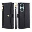 For Huawei Enjoy 60 Pro / nova 11i Lite Sheep Texture Cross-body Zipper Wallet Leather Phone Case(Black) - free shipping - PMC TechLife - Order now!
