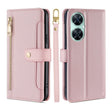For Huawei Enjoy 60 Pro / nova 11i Lite Sheep Texture Cross-body Zipper Wallet Leather Phone Case(Pink) - Huawei Cases by PMC TechLife | Online Shopping South Africa | PMC TechLife | Buy Now Pay Later Mobicred
