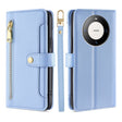 For Huawei Mate 60 Pro / Pro+ Lite Sheep Texture Cross-body Zipper Wallet Leather Phone Case(Blue) - Huawei Cases by PMC TechLife | Online Shopping South Africa | PMC TechLife | Buy Now Pay Later Mobicred