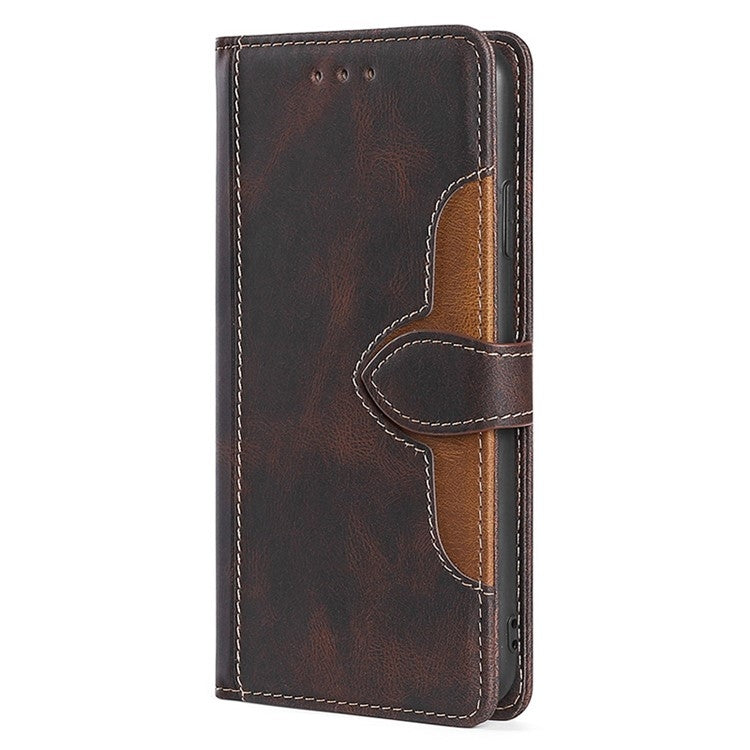 For Honor Magic6 Pro 5G Skin Feel Magnetic Buckle Leather Phone Case(Brown)