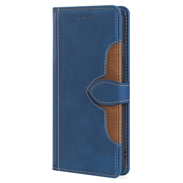 For Honor Magic6 Pro 5G Skin Feel Magnetic Buckle Leather Phone Case(Blue)