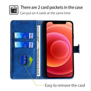 For Honor Magic6 Pro 5G Skin Feel Magnetic Buckle Leather Phone Case(Blue)