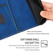 For Honor Magic6 Pro 5G Skin Feel Magnetic Buckle Leather Phone Case(Blue)