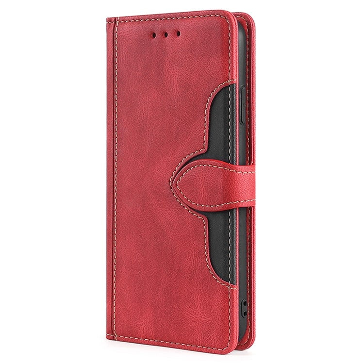 For Honor Magic6 Pro 5G Skin Feel Magnetic Buckle Leather Phone Case(Red)