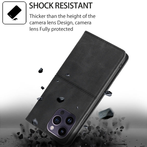 For Honor Magic6 Pro Cow Texture Magnetic Leather Phone Case(Black)
