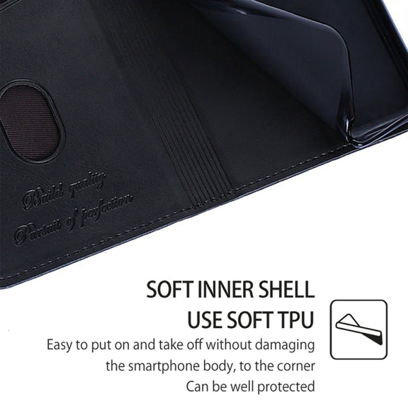 For Honor Magic6 Pro Cow Texture Magnetic Leather Phone Case(Black)