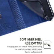 For Honor Magic6 Pro Cow Texture Magnetic Leather Phone Case(Blue)