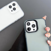For iPhone XR 2 in 1 Frosted TPU Phone Case(Transparent)