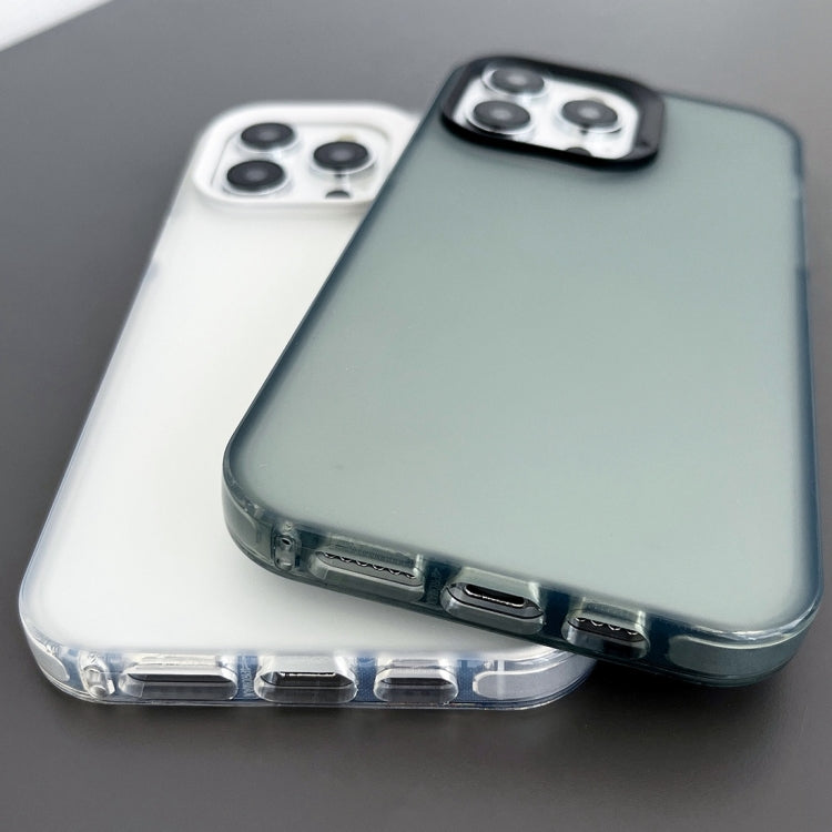 For iPhone XR 2 in 1 Frosted TPU Phone Case(Transparent)