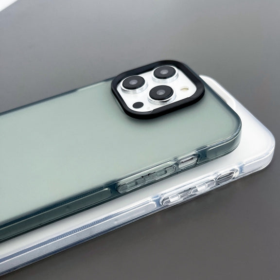For iPhone XR 2 in 1 Frosted TPU Phone Case(Transparent)