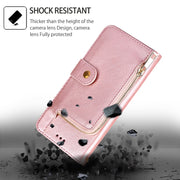 For Honor Magic6 Pro Zipper Bag Leather Phone Case(Rose Gold)