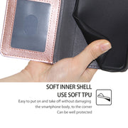 For Honor Magic6 Pro Zipper Bag Leather Phone Case(Rose Gold)