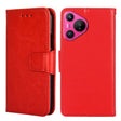 For Huawei Pura 70 5G Crystal Texture Leather Phone Case(Red) - Huawei Cases by PMC Jewellery | Online Shopping South Africa | PMC Jewellery | Buy Now Pay Later Mobicred