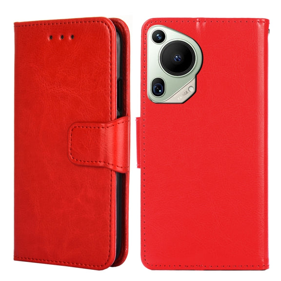 For Huawei Pura 70 Ultra 5G Crystal Texture Leather Phone Case(Red)