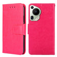 For Huawei Pura 70 Ultra 5G Crystal Texture Leather Phone Case(Rose Red) - free shipping - PMC Jewellery - Order now!