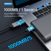 ORICO AM2C3-2N Dual-bay M.2 NVME + NVME SSD Enclosure(Grey)