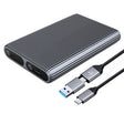 ORICO AM2C3-2SN Dual-bay M.2 NVME + SATA SSD Enclosure(Grey) - HDD Enclosure by ORICO | Online Shopping South Africa | PMC TechLife | Buy Now Pay Later Mobicred