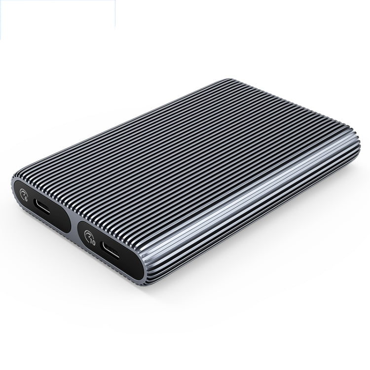 ORICO AM2C3-2SN Dual-bay M.2 NVME + SATA SSD Enclosure(Grey)