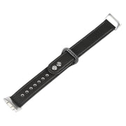 For Fitbit Charge 5 PU Leather Replacement Watch Band(Black)