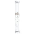For Fitbit Charge 5 18mm Bamboo Joint Texture Genuine Leather Watch Band(White) - Watch Bands by PMC TechLife | Online Shopping South Africa | PMC TechLife | Buy Now Pay Later Mobicred