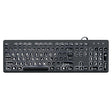 MC-K315 104 Keys Large Characters Blacklit Wired Keyboard(Black) - Wired Keyboard by PMC TechLife | Online Shopping South Africa | PMC TechLife | Buy Now Pay Later Mobicred
