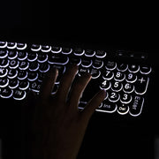 MC-K315 104 Keys Large Characters Blacklit Wired Keyboard(Black)