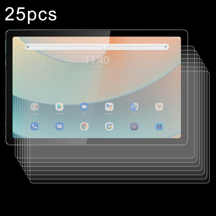 For Blackview Tab 11 25pcs 9H 0.3mm Explosion-proof Tempered Glass Film