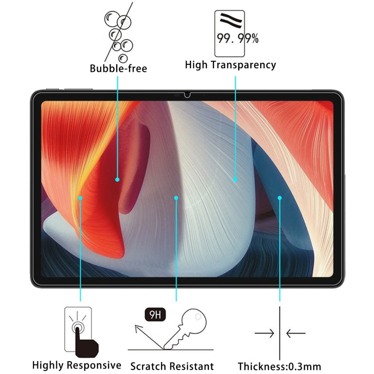 For DOOGEE T20 10.4 9H 0.3mm Explosion-proof Tempered Glass Film