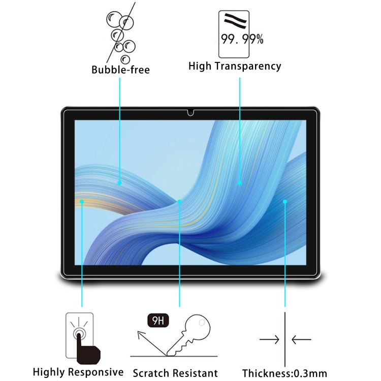 For DOOGEE T10 Pro / U10 9H 0.3mm Explosion-proof Tempered Glass Film