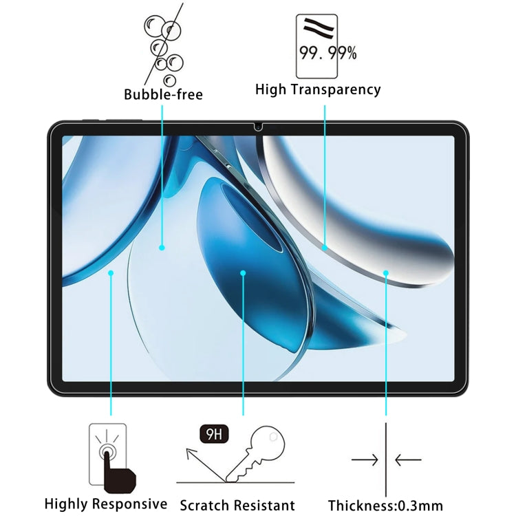 For Doogee T40 11 inch 9H 0.3mm Explosion-proof Tempered Glass Film