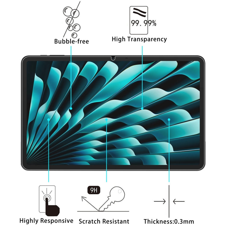 For Doogee T40 Pro 12 inch 9H 0.3mm Explosion-proof Tempered Glass Film