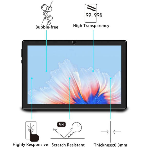 For Doogee U9 10.1 9H 0.3mm Explosion-proof Tempered Glass Film