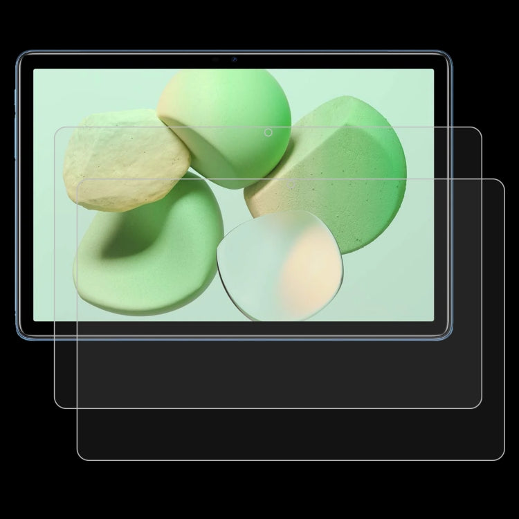 For Doogee T10W 10.1 2pcs 9H 0.3mm Explosion-proof Tempered Glass Film
