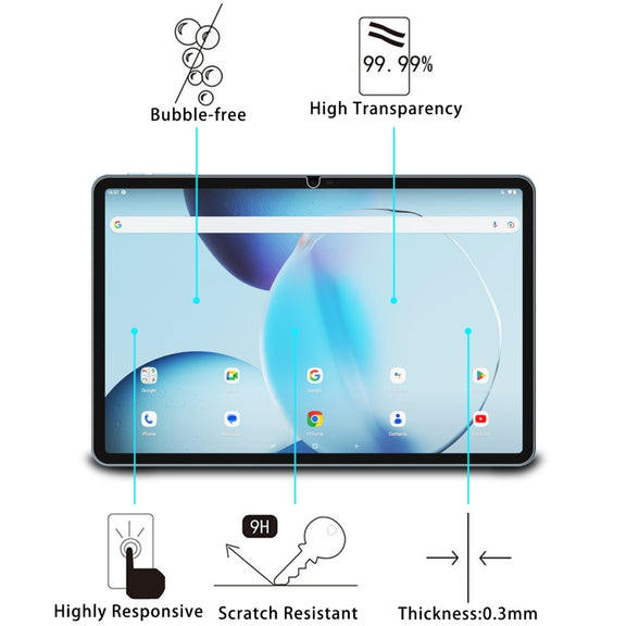 For Doogee T30 Pro 11 2024 2pcs 9H 0.3mm Explosion-proof Tempered Glass Film
