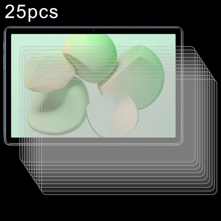 For Doogee T10W 10.1 25pcs 9H 0.3mm Explosion-proof Tempered Glass Film