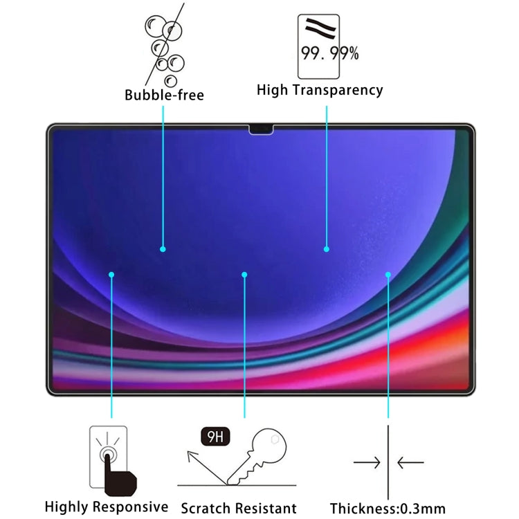 For Samsung Galaxy Tab S10 Ultra 14.6 9H 0.3mm Explosion-proof Tempered Glass Film