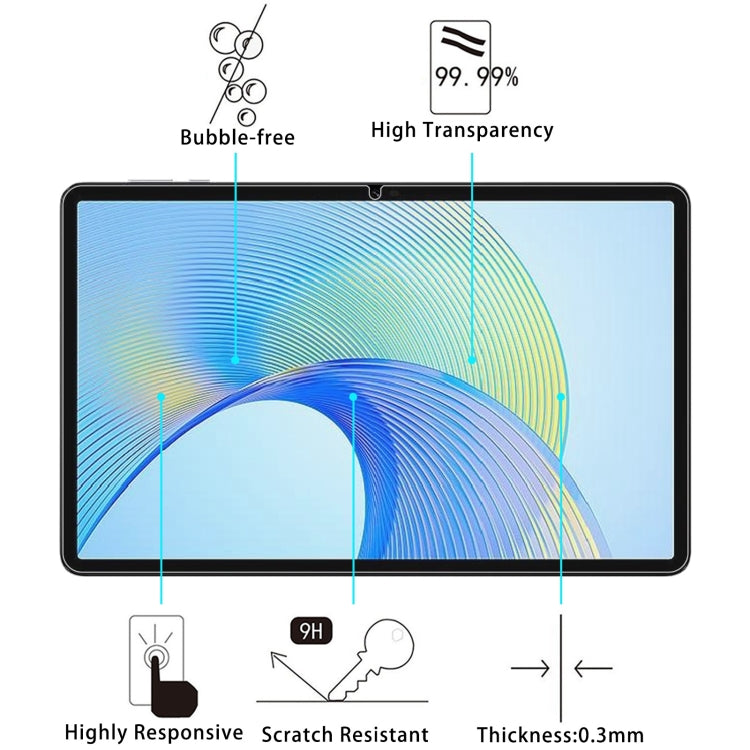 For Honor Pad X9 / X8 Pro 9H 0.3mm Explosion-proof Tempered Glass Film