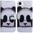 For iPhone 16e Coloured Drawing Flip Leather Phone Case(Panda) - iPhone 16e Cases by PMC TechLife | Online Shopping South Africa | PMC TechLife | Buy Now Pay Later Mobicred