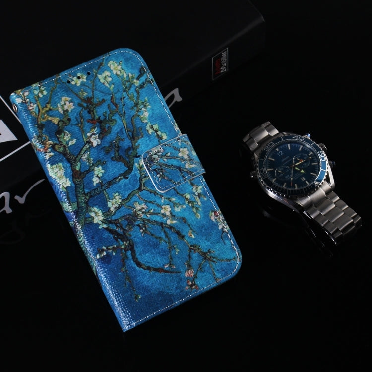 For iPhone 16 Coloured Drawing Flip Leather Phone Case(Apricot)