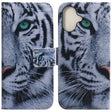 For iPhone 16 Plus Coloured Drawing Flip Leather Phone Case(Tiger) - iPhone 16 Plus Cases by PMC TechLife | Online Shopping South Africa | PMC TechLife | Buy Now Pay Later Mobicred