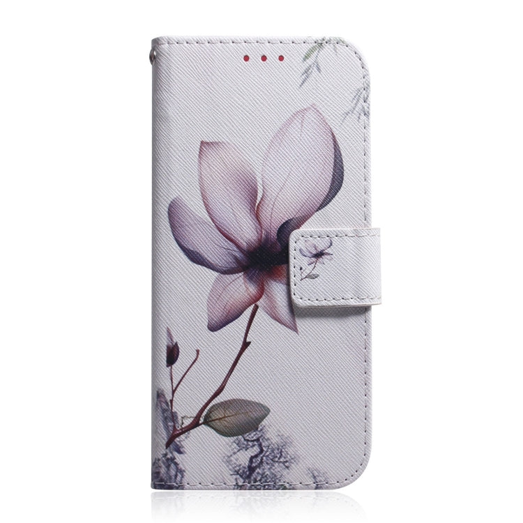 For iPhone 16 Plus Coloured Drawing Flip Leather Phone Case(Magnolia)