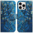 For iPhone 16 Pro Max Coloured Drawing Flip Leather Phone Case(Apricot) - iPhone 16 Pro Max Cases by PMC TechLife | Online Shopping South Africa | PMC TechLife | Buy Now Pay Later Mobicred