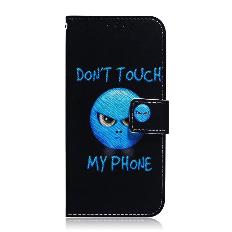 For iPhone 16 Pro Max Coloured Drawing Flip Leather Phone Case(Anger)