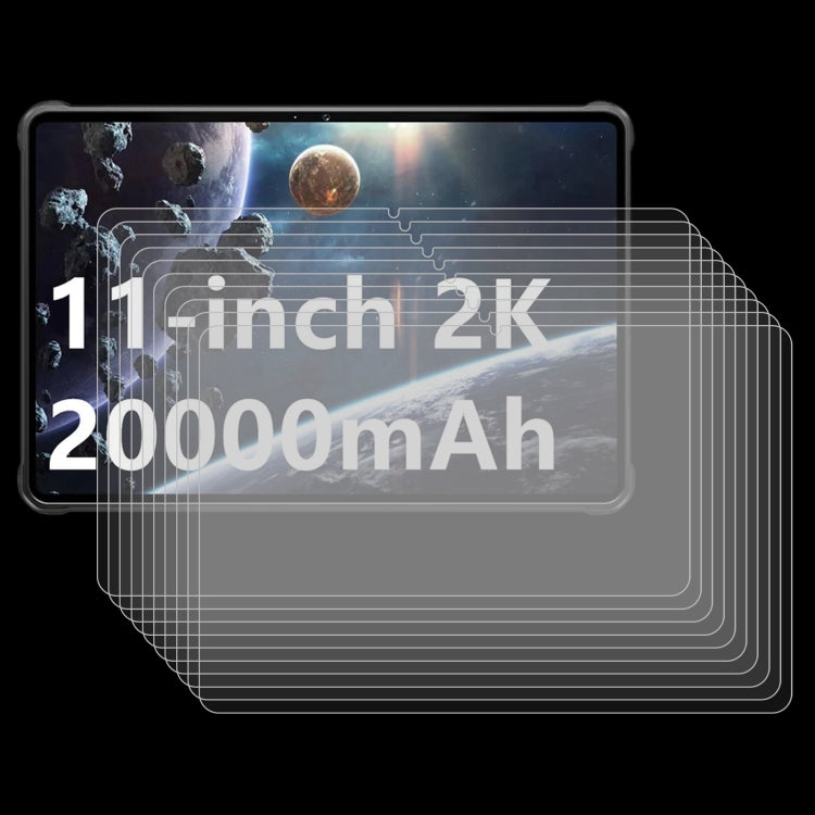 For Oukitel RT8 Tab 25pcs 9H 0.3mm Explosion-proof Tempered Glass Film