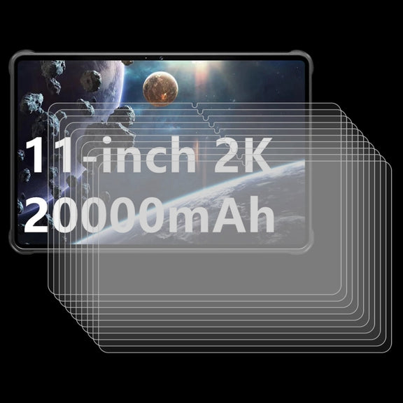 For Oukitel RT8 Tab 25pcs 9H 0.3mm Explosion-proof Tempered Glass Film