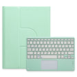 For iPad 10th Gen 10.9 2022 Square Button 360 Degree Rotatable Bluetooth Keyboard Leather Case with Touchpad(Mint Green) - Universal by PMC TechLife | Online Shopping South Africa | PMC TechLife